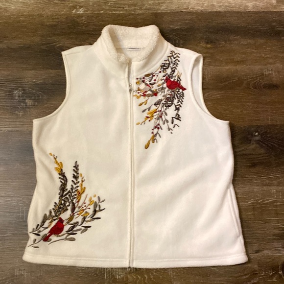 Croft&Barrow Fleece zip up Vest - Picture 3 of 7